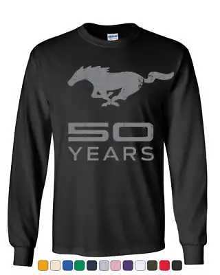 Ford Mustang 50 Years Long Sleeve T-Shirt Anniversary Licensed • $26.95