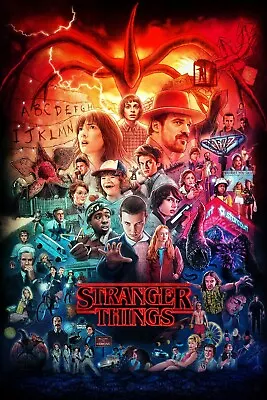 Stranger Things Tv Shows Poster Art Print  A5 A4 A3 A2 A1 MAXI - 716 • £5.99