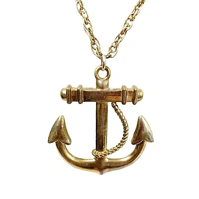Vintage Anchor Pendant Necklace Men Women Sailor Boat NauticalVintage Anchor Pen • $55.50