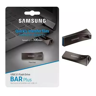 Samsung Bar Plus 32GB 64GB 128GB 256GB USB 3.1 Flash Drive Memory Pen Drive • $48.95