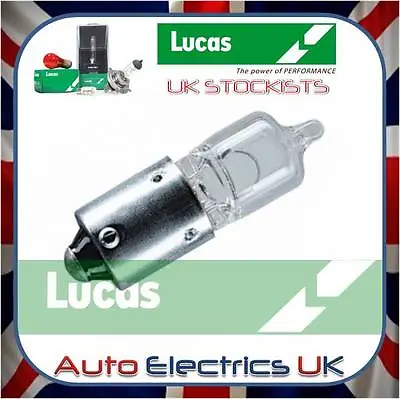 Lucas Llb434 12v Volt 6w H6w Bax9s Single Contact Halogen Light Bulb Bayonet • £3.99