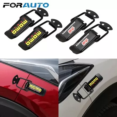 2x Universal Bumper Security Hook Lock Clip Kit Hood Quick Release 25mm X 103mm • $9.50