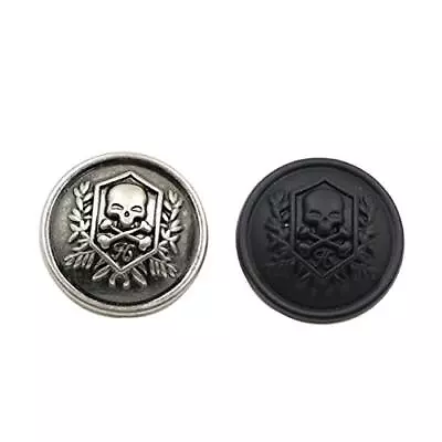 Mingchen Metal Skull Buttons For Blazer Sweaters Men And Women (Black/Antique... • $17.32