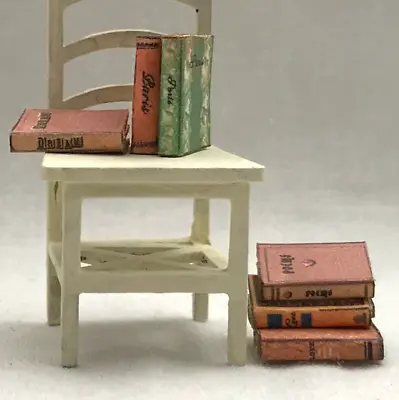 1:24 Scale SHABBY CHIC Decorative Books Set Of 6 Prop Books Miniature Half Inch • $7.40