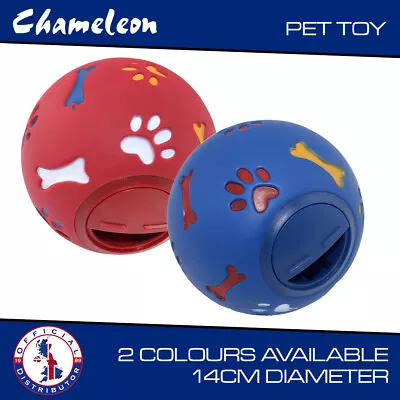 £6.59 • Buy Tough Red Treat Ball  Food Dispenser Pet Dog Puppy Puzzle Interactive Toy S,M,L