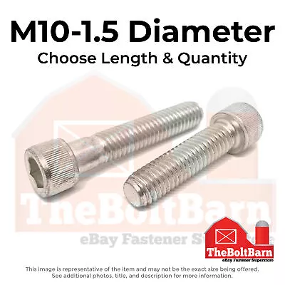 M10-1.5 Metric Stainless Coarse Socket Head Cap Screws (Choose Length & Qty) • $8.90