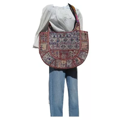 Authentic Gypsy Banjara|XLG Tote|Shoulder Bag|Boho|Bohemian|60s|Patchwork Style • $121.55