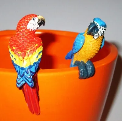 Parrot Pot Hanger (small). Hand Painted. Plant Or Flowerpot Pot Decoration. • £5.99