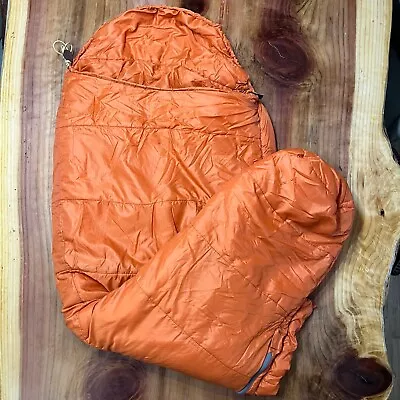 Vintage The North Face Mummy Sleeping Bag Brown Tag Poly Fill • $47.99