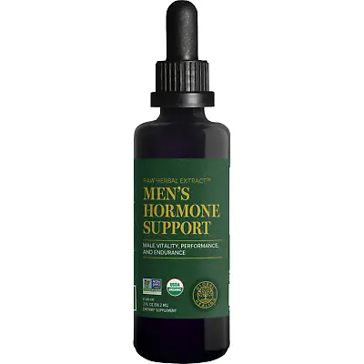 Organic Men's Hormone Support Male Vitality & Testosterone Booster - 2 Oz • $39.95