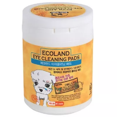 Ecoland Pet Dog & Cat Eye Cleaning Pads Tissue Tear Stain Remover 40 Pads • $17.48