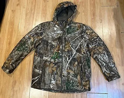 RealTree Camo Jacket Camouflage Hunting Hooded Size Medium Hooded Warm Coat EUC • $42.99