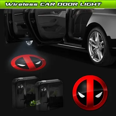 Wireless Car Door X-men Deadpool Symbol Ghost Shadow Spot Projector Laser Light • $17.74
