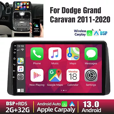 Android 13 Wifi Car Radio Carplay FM For Chrysler Grand Voyager 2011-2015 Stereo • $149.30