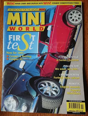 Mini World Magazine February 1997 John Cooper Garages S Touring S5 • £2.99