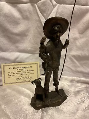 Mark Hopkins Sculpture  Gone Fishing” • $500