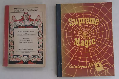 2 Magical Catalogues ;Supreme Magic No 2 Davenport & Maskelynes Mysteries 1950s • $37.90