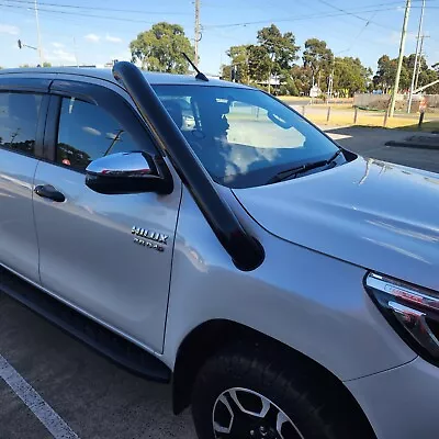 4  Black Grade 304 Stainless Steel Snorkel To Suit Toyota Hilux N80 2015-2023 • $649