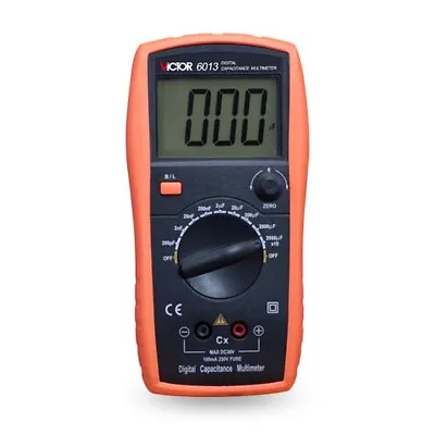VICTOR 6013 Digital Capacitance Multimeter Manual Range Capacitor Tester # • $55.98