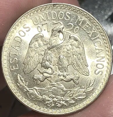 MEXICO KM447 50 Centavos 1944 UNC BU Silver  • $20