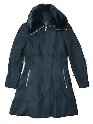 Ax Armani Exchange Womens Jacket Black Designer Winter Sailor Collar Size M • £53