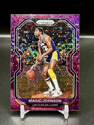 Magic Johnson 2020-21 Prizm ~ Purple Fast Break /75 ~ Lakers Color Match • $8