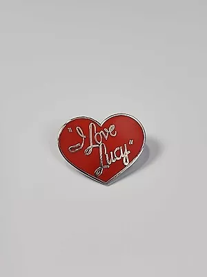  I Love Lucy  Lapel Pin Red Heart With Silver Color Lettering • $10.71