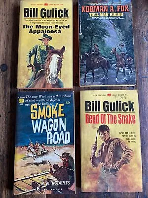 Vintage Western Paperback Lot Of 4~Bill Gulick/Norman A. Fox/R. M. Roberts • $10