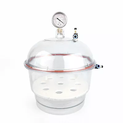 $64 • Buy Vacuum Desiccator Jar Polycarbonate Plastic Vacuum Dryer Laboratory Dessicator 