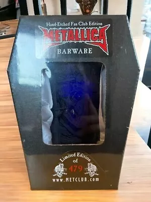 Metallica Hand-Etched Glass 2005 Members Limited Rare NEW JP • $344.98