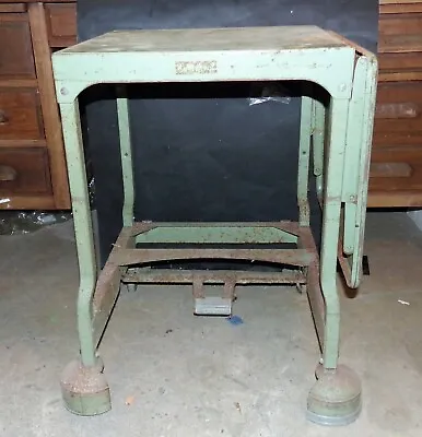 $99 • Buy 1940s Tiffany Stand Co. Drop Leaf Typewriter Desk, Table, Portable Cart, Industr