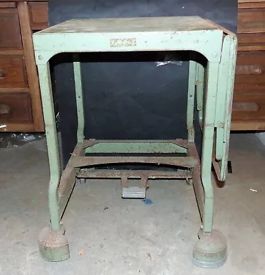 1940s Tiffany Stand Co. Drop Leaf Typewriter Desk Table Portable Cart Industr • $99