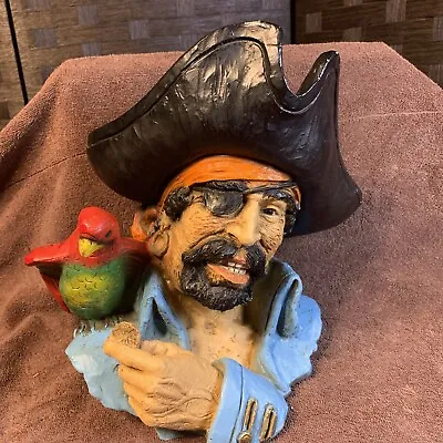 Vintage Universal Statuary Corp. Chicago 1974 Pirate Captain Bust By V Kendrick • $95