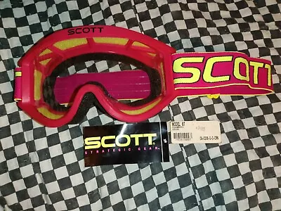 Vintage 90s SCOTT 87 Otg.Cranberry  Goggles/mask Guard Motocross  Ama Oakley  • $159