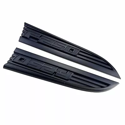 2pcs For 11-16 F250 Super Duty LARIAT XL XLT Recon Front Fender Emblem (Matte) • $179.99