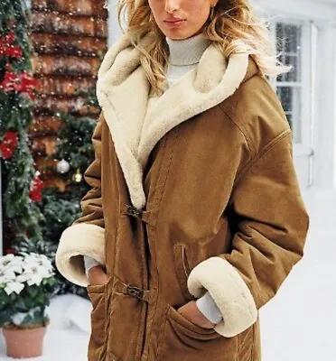 Victoria's Secret Gallery Suede Heavy Coat M • $112.50