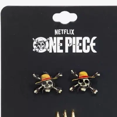 One Piece Skull Luffy Earrings New • $24.95