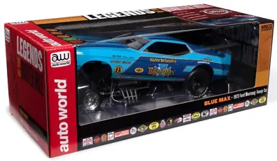 Auto World Blue Max 1973 Ford Mustang Funny Car 1:18 Scale Diecast Car AW299/06 • $79.99