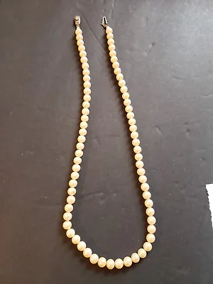 Vintage 22  Single Strand Pearl Necklace • $18.50