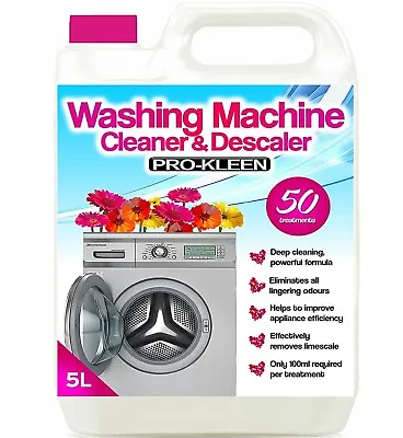 ProKleen Washing Machine Cleaner & Descaler Removes Bad Odours Limescale • £45.95