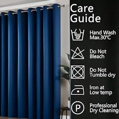 Thermal Blackout Curtains Thick Eyelet Ring Top Curtain Panel Ready Made Pair • £17.30