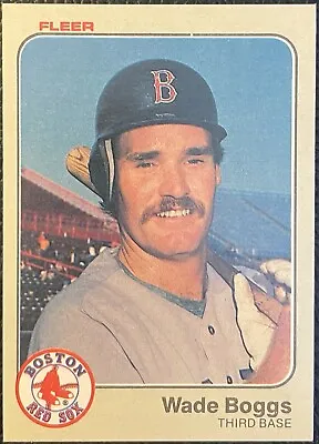 Wade Boggs 1983 Fleer RC Rookie #179 Red Sox • $10