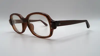 VINTAGE ROMCO USS MILITARY GI ISSUE Brown EYEGLASSES 4 1/4 - 5 1/2 Frames Only • $62.72