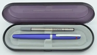 Rotring Rollerball Pen Blue Metal & Silver New In Box Uses Montblanc Refill • $26.95