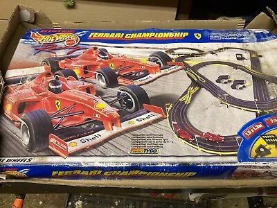 Hot Wheel TYCO Ferrari  Championship Racing Set/ Spares Or Repair  !! • £10