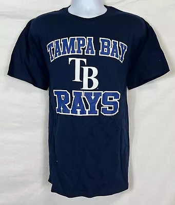 Tampa Bay Rays Mlb Men's Blue T-shirt L Or Xl Nwt Free Ship • $10