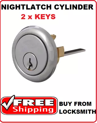  NIGHTLATCH 201 Rim Cylinder Barrel Suits Lockwood Yale WHITCO Locks - 2 X Key • $32.10