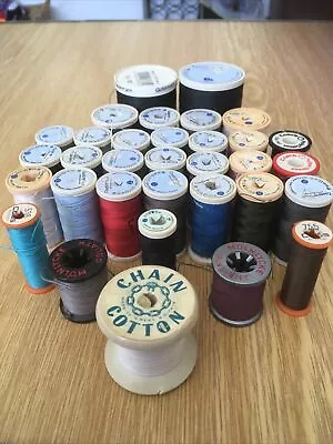 Vintage Collection Of Coats Duet Cotton &other Sewing Thread X30  Job Lot Bundle • £8
