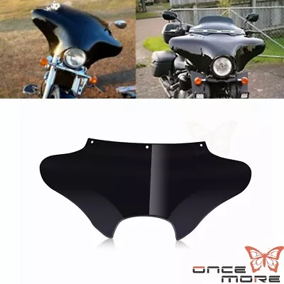 $186.99 • Buy Gloss Black Batwing Fairing For Harley Road King Softail Yamaha V Star 650 1100