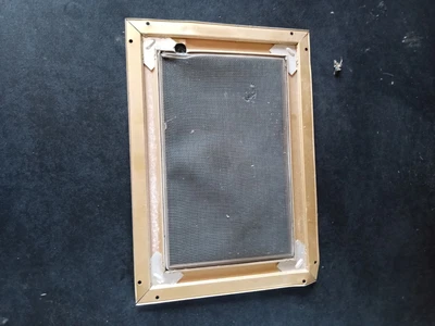 $10 • Buy VINTAGE JALOUSIE WINDOW CAMPER TRAILER Aluminum Screen Bathroom 